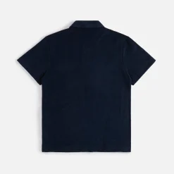 Fashion Moncler Polo Terry Dark Navy