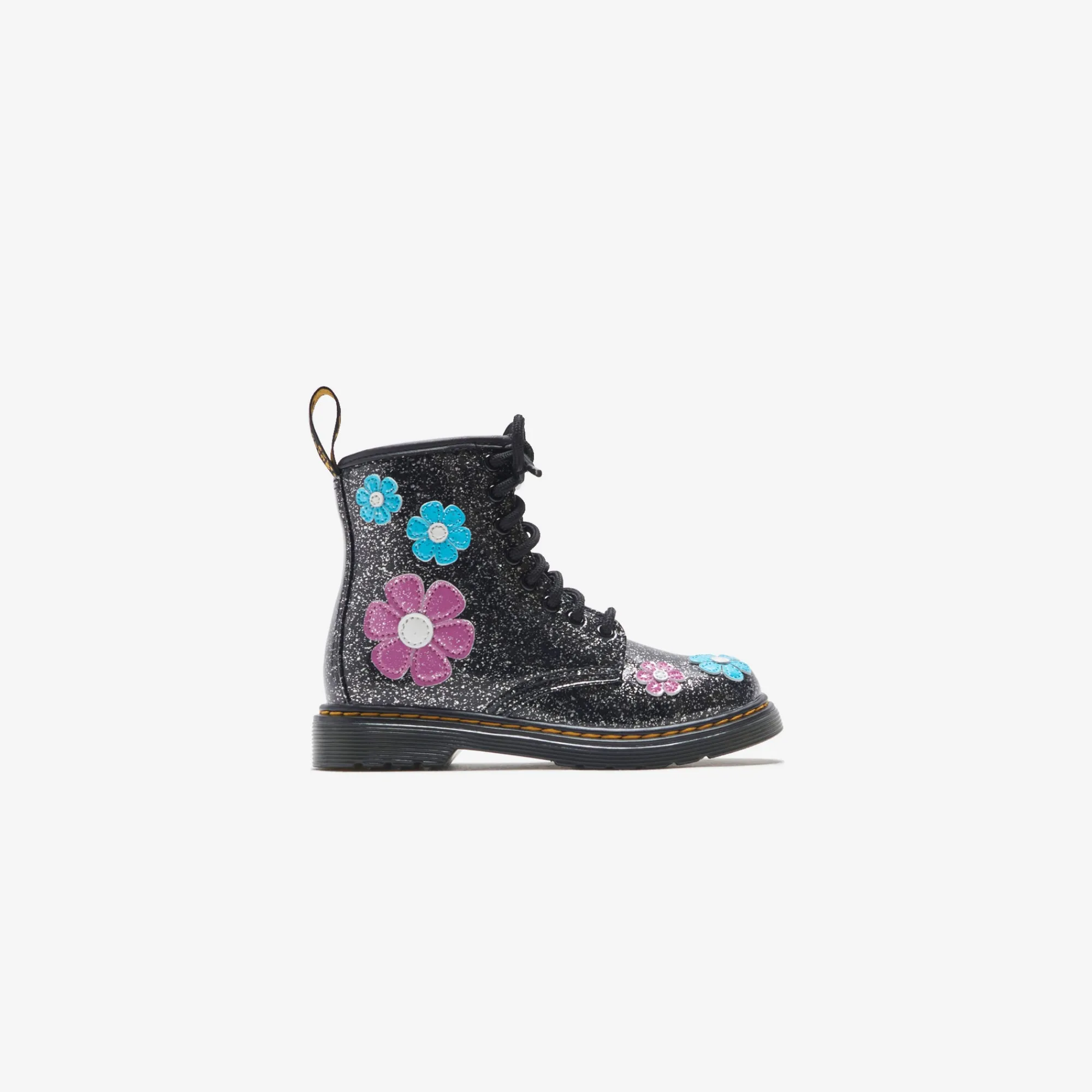 New Dr. Martens Pre-School 1460 Cosmic Glitter Black