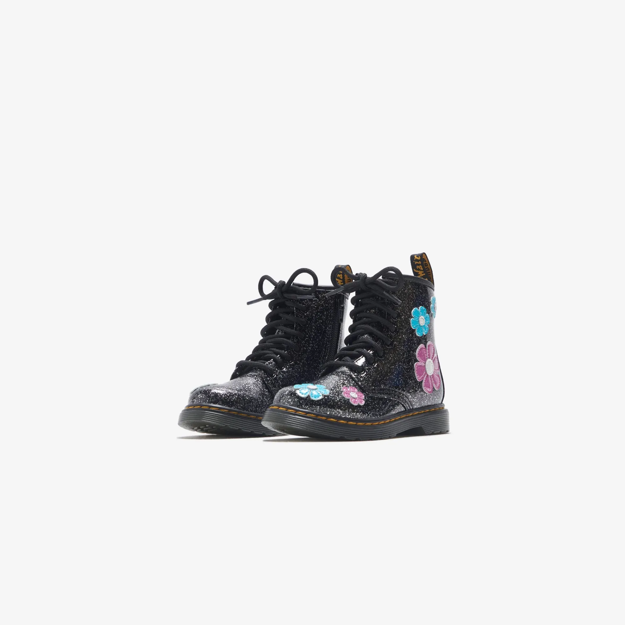 New Dr. Martens Pre-School 1460 Cosmic Glitter Black