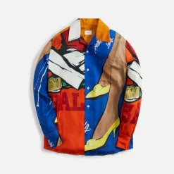 Clearance Bally Print Long Sleeve Shirt Multi