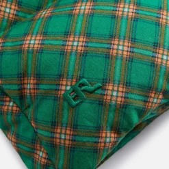 Discount ERL Printed Quilted Puffer Vest Green Plaid