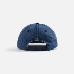 Outlet Rhude R Logo Denim Cap Dark Indigo