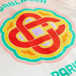 Flash Sale Casablanca Rainbow Monogram Cuban Collar Printed Silk Multicolour