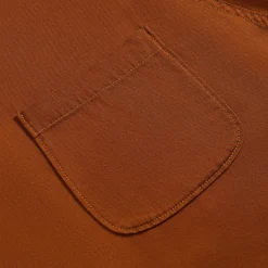 Fashion Margiela Rayon Twill Shirt Orange Bronze