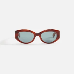 Sale Garrett Leight Retro Biggie Sun Vintage Burnt Tortoise / Veridian