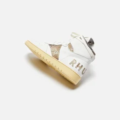 Best Rhude Rhecess High White / Snake