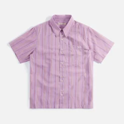 Clearance Wales Bonner Rhythem Shirt Pink Stripe
