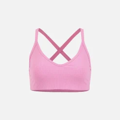 Cheap Year of Ours Ribbed Curved Bralette 2.0 Flamingo Pink