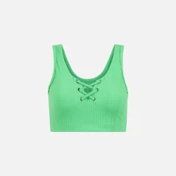 Flash Sale Year of Ours Ribbed Football Bra Green Watermelon