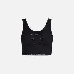 Cheap Year of Ours Ribbed Football Bra Black
