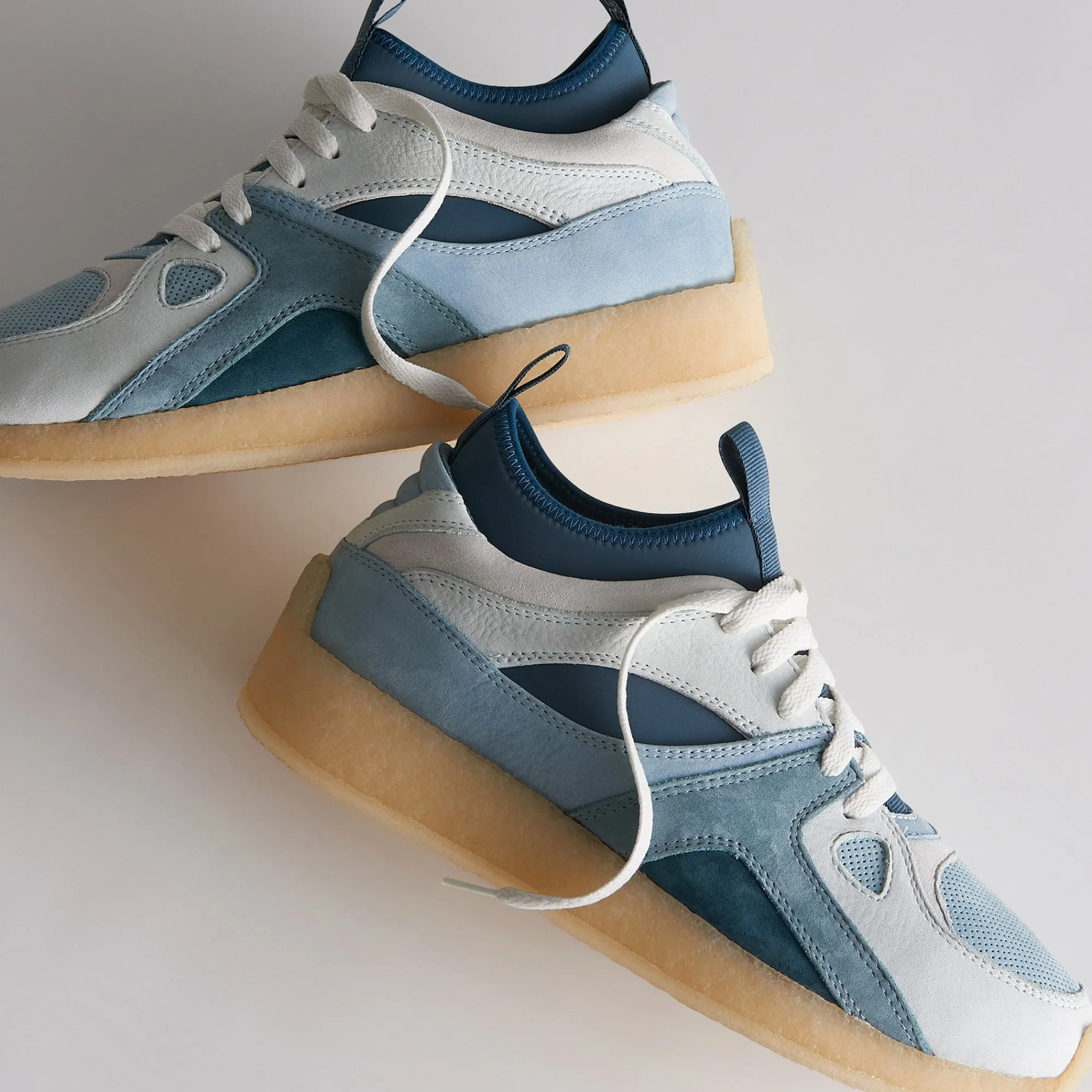 Cheap Kith Ronnie Fieg For Clarks Breacon Blue Combi