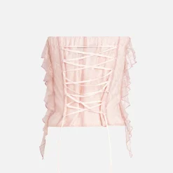Hot Kim Shui Ruffle Top Pink