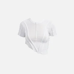 Cheap Sami Miro Vintage Sami Miro Asymmetric Short Sleeve Tee White