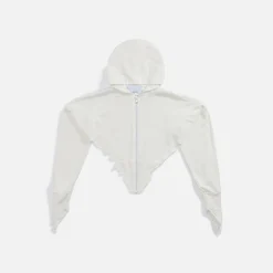 Online Sami Miro Vintage Sami Miro V Cut Zip Up Hoodie White