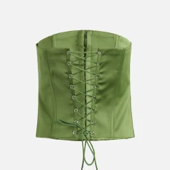 Cheap Danielle Guizio Satin Corset Jardin