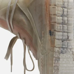 Clearance Rick Owens Scarpe Pelle Geobasket Natural / Clear