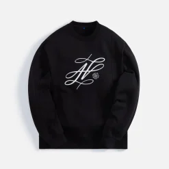 Discount Ader Error Semi-Oversized Sweatshirt Black