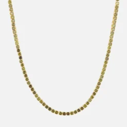 Outlet Crystal Haze Serena Necklace Olive