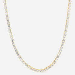 Outlet Crystal Haze Serena Necklace Clear Gold