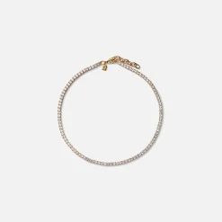 Outlet Crystal Haze Serena Necklace Clear Gold
