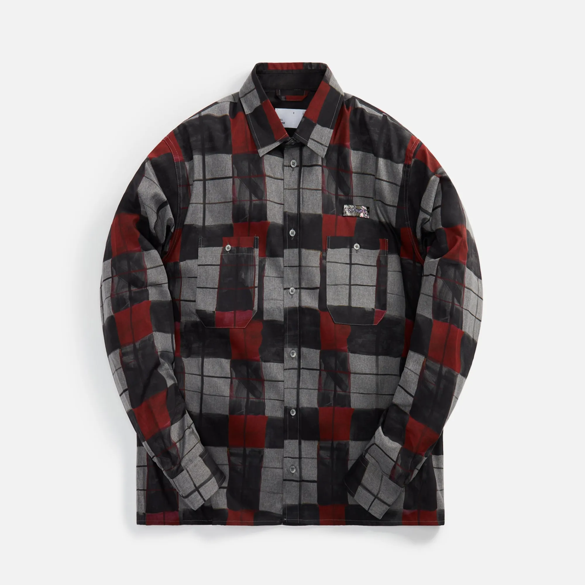 Flash Sale 4S Designs Sharpie Print Plaid Work Shirt Multi
