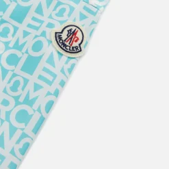 Clearance Moncler Shirt With Printed Logo Teal / White