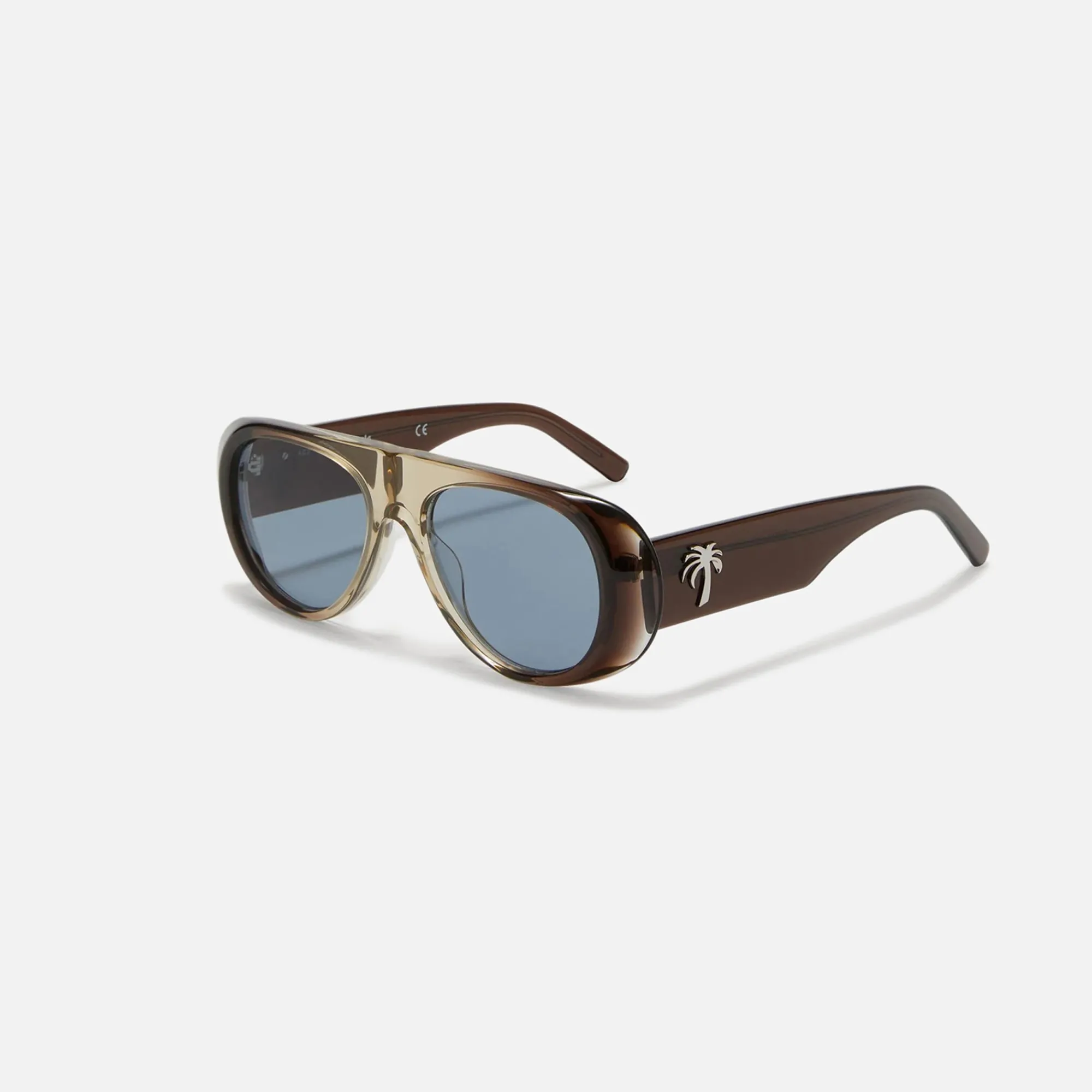 Hot Palm Angels Sierra Sunglasses Crystal Grey / Blue