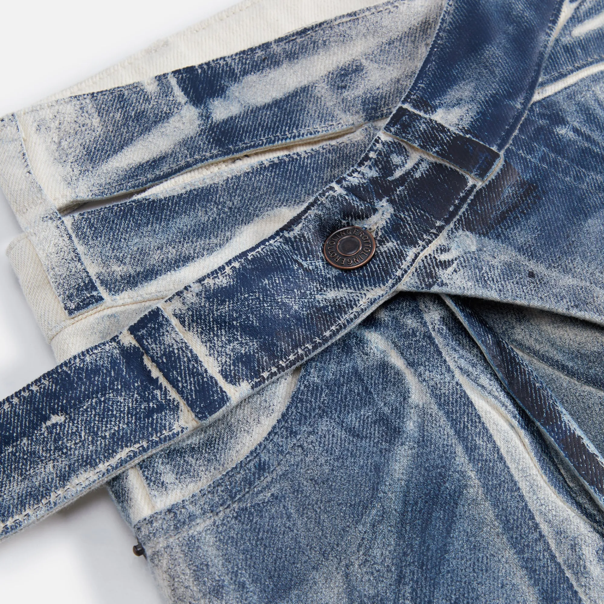 Outlet Ottolinger Signature Wrap Jeans Sand / Blue Paint