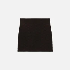 Hot T by Alexander Wang Skewed Logo Jacquard Mini Skirt Black