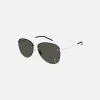 Flash Sale Saint Laurent Sl 328 Metal Monogram Frame Silver With Grey Lense