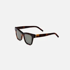 Store Saint Laurent Sl M106 Sunglasses Havana Green