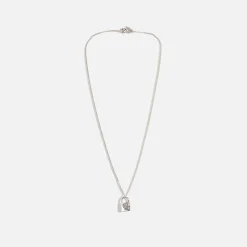 New Emanuele Bicocchi Small Arabesque Padlock Necklace Silver