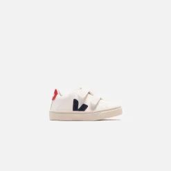 Outlet Veja Small Esplar Velcro White / Navy