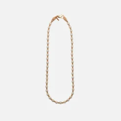 Fashion Emanuele Bicocchi Small Pearl Necklace With Spacers Gold