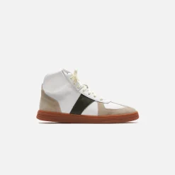 Shop Rhude Sneaker White / Beige / Green