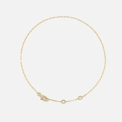 Sale Yvonne Leon Solitaire Donut Necklace In 18K Yellow Gold