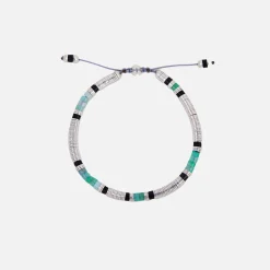 Best Sale Maor Sonoran Bracelet In Chrysoprase Gemstone Mix And Silver Gemstone / Silver