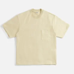 Best Sale Auralee Stand-Up Tee Light Khaki