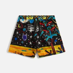Discount Palm Angels Starry Night Swimshorts Black / Multicolor