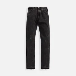 New Margiela Stone-Washed Used Dirty Denim Jean Black