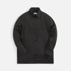 Discount Lemaire Straight Collar Shirt Ash Black