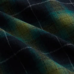 New Greg Lauren Studio Shirt Green Plaid