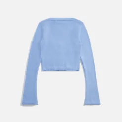 Fashion Danielle Guizio Sweet Scoop Cardigan Powder Blue
