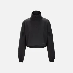 Cheap Arc'teryx System_A Wmns Lera Half Zip Sweatshirt Black