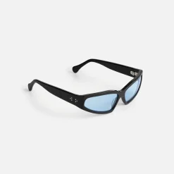 New Port Tanger Talid Black Acetate / Rif Blue Lens