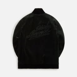 New Saint Laurent Teddy Velvet Jacket Forest Green