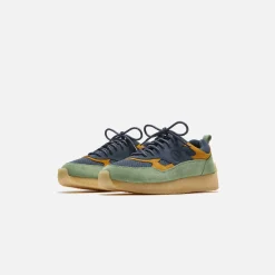 Cheap Clarks 8Th Street Lockhill Blue / Green