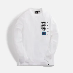 Clearance by Parra The Berry Farm Long Sleeve Tee White