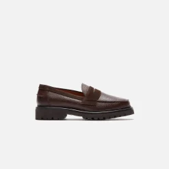 New Blackstock u0026 Weber The Ellis Penny Loafer Chocolate Flip
