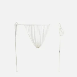 Outlet Frankies Bikinis Tia Plisse Bottom Optic White